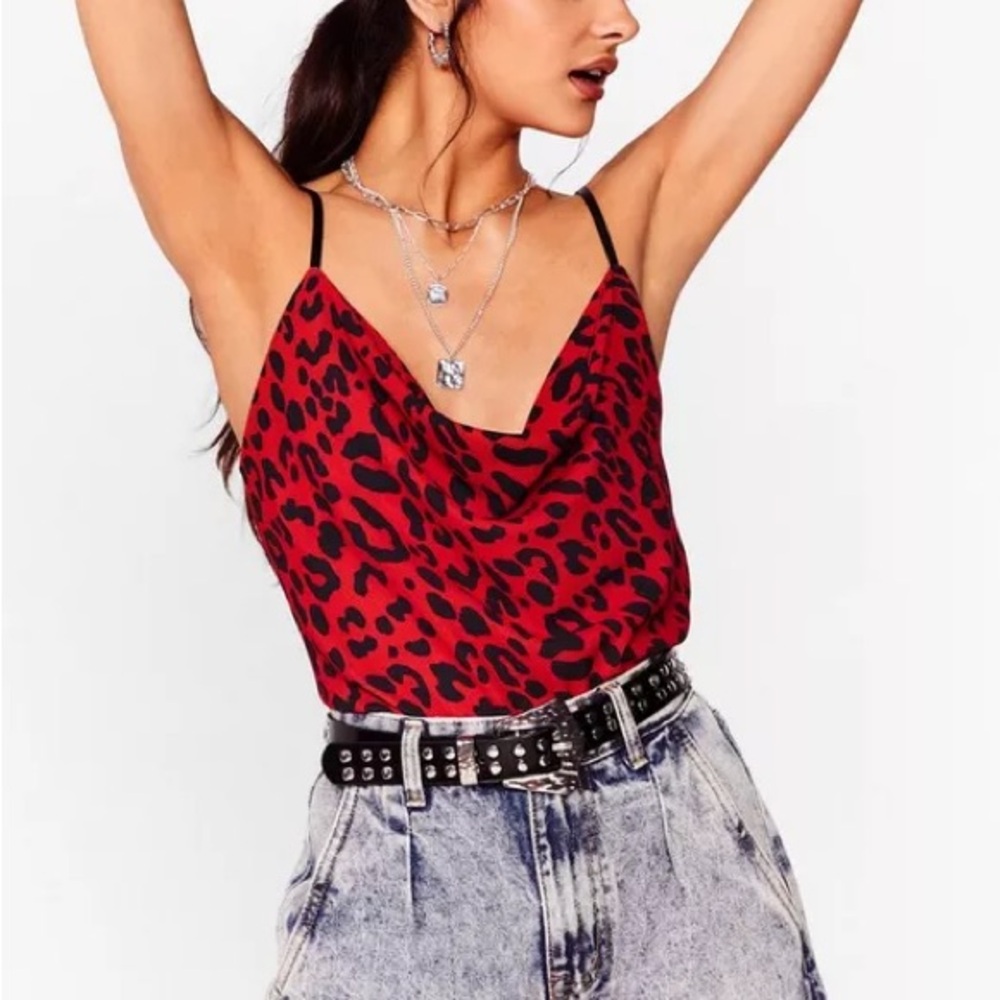 Red Leopard Cami
